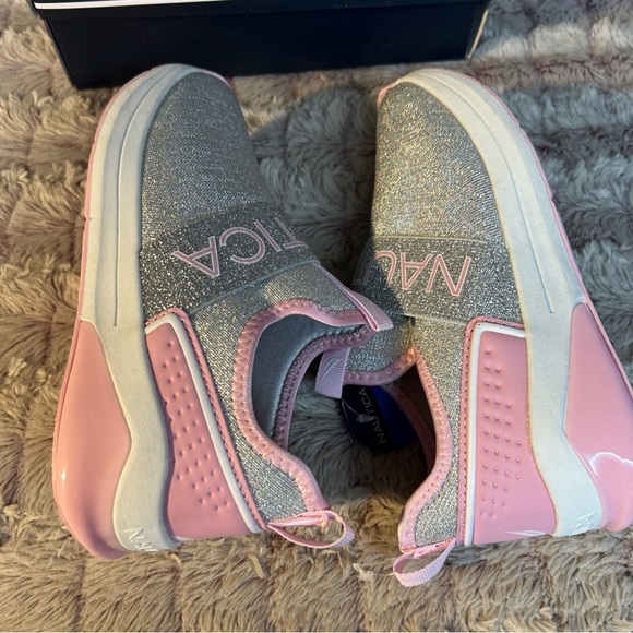 Nautica Light Up Alois Girl Sneakers Size 2 Sparkle - Picture 4 of 6